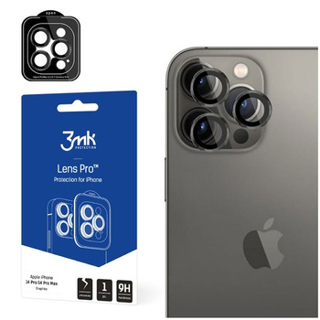 Szkło na kamerę ochrona na aparat obiektyw 3mk Lens Pro do iPhone 14 Pro/ 14 Pro Max Graphite