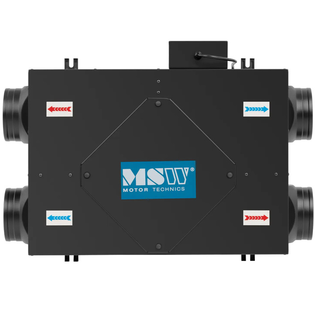 Powietrzny wymiennik ciepła rekuperator 148 m2 450 m3/h