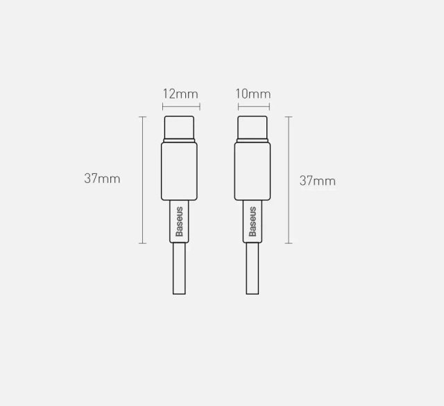 Baseus kabel USB Typ C - USB Typ C szybkie ładowanie Power Delivery Quick Charge 100 W 5 A 1 m czarny (CATWJ-01)