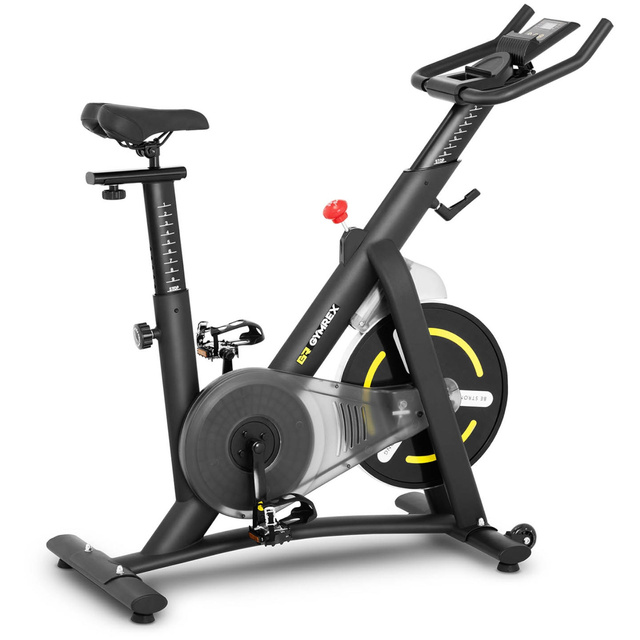 Rower spinningowy treningowy stacjonarny 13 kg LCD Gymrex GR-MG13