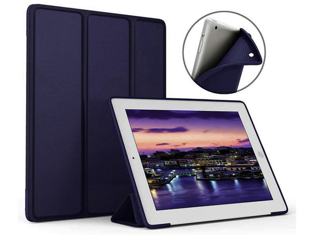 Etui Alogy Smart Case  do Apple iPad 2 3 4 Granatowe