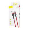 Kabel USB do USB-C Baseus Cafule 3A 1m (czerwony)