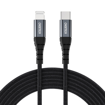 Kabel przewód do iPhone USB-C - Lightning 480Mb/s 3A 1.2m - czarny