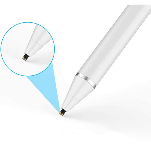 Rysik precyzyjny długopis Active Stylus Pen do ekranu dotykowego tabletu/ telefonu White