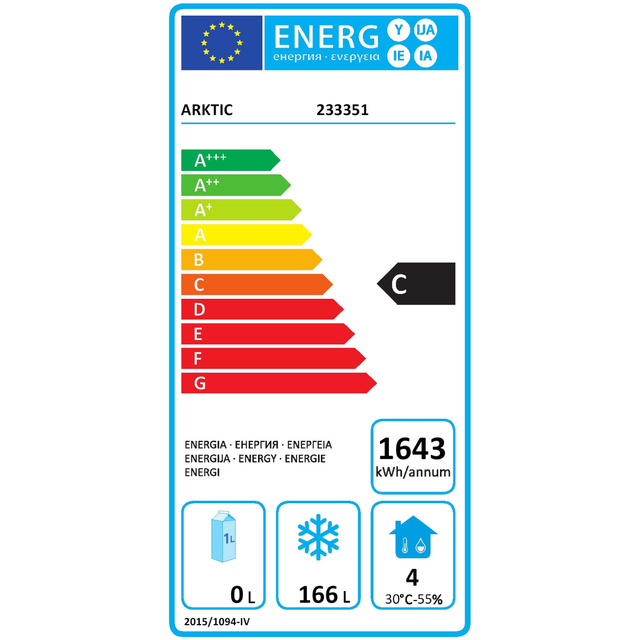 Stół mroźniczy Kitchen Line z blatem roboczym szer. 120cm -22/-12deg;C - Hendi 233351