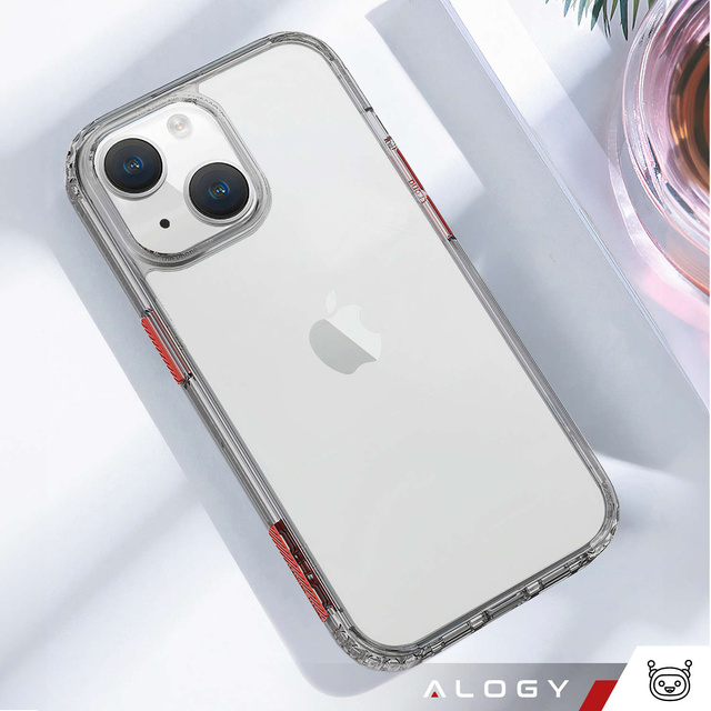 Etui na telefon Alogy Protective Case obudowa ochronna do Apple iPhone 14 Czarno-przezroczyste