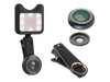 Apexel APL-3663FL Obiektyw 0.36X Wide Angle 15X Makro +Lampka LED black