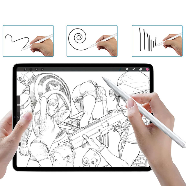 Rysik wielofunkcyjny Stylus Pen M2 do Apple iPad Air, Pro, Mini z funkcją Palm Rejection Biały