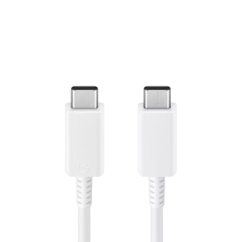 Kabel przewód USB-C - USB-C 5A 480Mb/s 1.8m biały