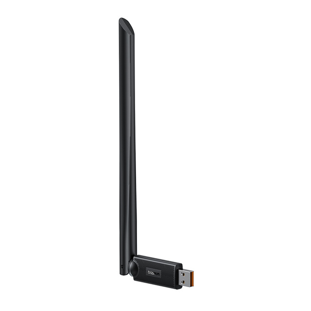 Zewnętrzna karta sieciowa USB WiFi 2.4GHz 300Mb/s z anteną 6dBi czarna