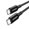 Kabel przewód USB-C w oplocie PD 100W 5A 480Mb/s 1m czarny