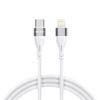 Kabel przewód do iPhone USB-C - Lightning PD 27W 1m biały