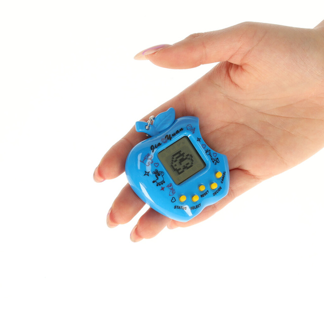 Tamagotchi gra elektroniczna dla dzieci jabłko niebieski