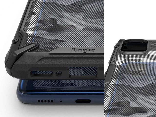 Etui na telefon Ringke Fusion X do Samsung Galaxy M51 Camo Black