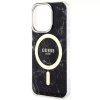 Etui na telefon Guess GUHMP14LPCUMAK do Apple iPhone 14 Pro 6.1" czarny/black hardcase Marble MagSafe