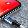 Mocny kabel przewód w oplocie USB USB-C 2.4A 2m czarny