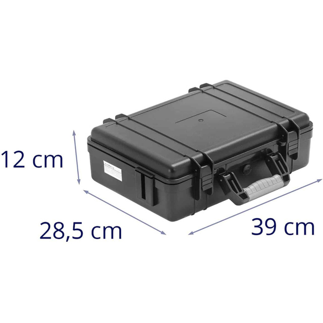 Walizka transportowa skrzynka ochronna z gąbką wodoodporna 39 x 29.3 x 12.2 cm 9 l