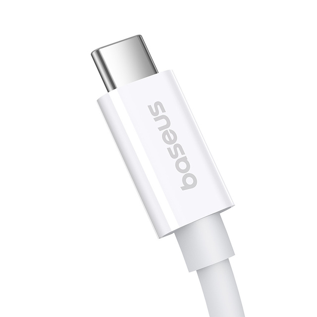 Kabel przewód USB-C - USB-C 240W PD 8K 60Hz 40Gb/s 1m biały