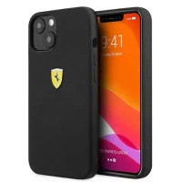 Etui na telefon Ferrari iPhone 13 6,1" czarny/black hardcase Silicone