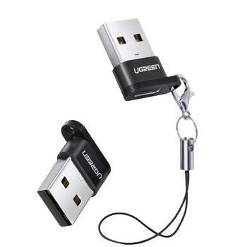 Przejściówka adapter gniazdo z wtyczki USB-C na USB czarny