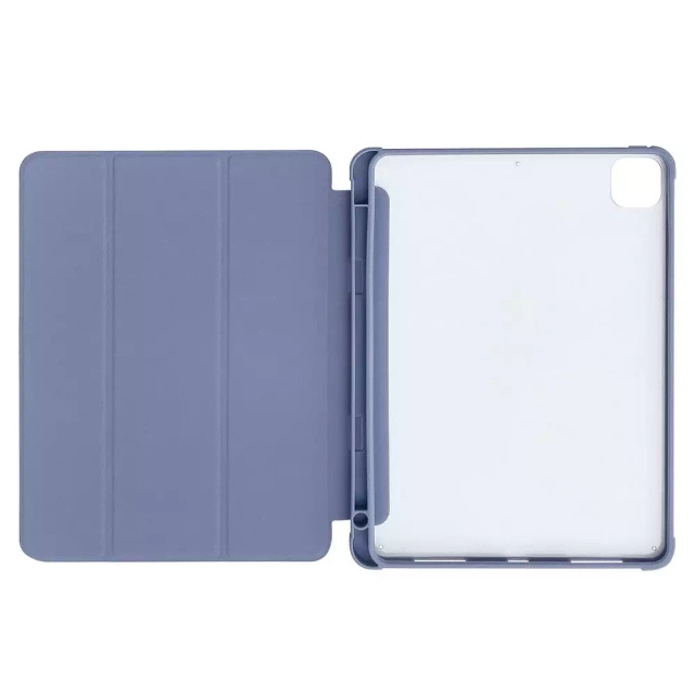 Stand Tablet Case etui Smart Cover pokrowiec na iPad mini 2021 z funkcja podstawki niebieski