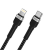 Kabel przewód do iPhone USB-C - Lightning PD 30W 2m czarny