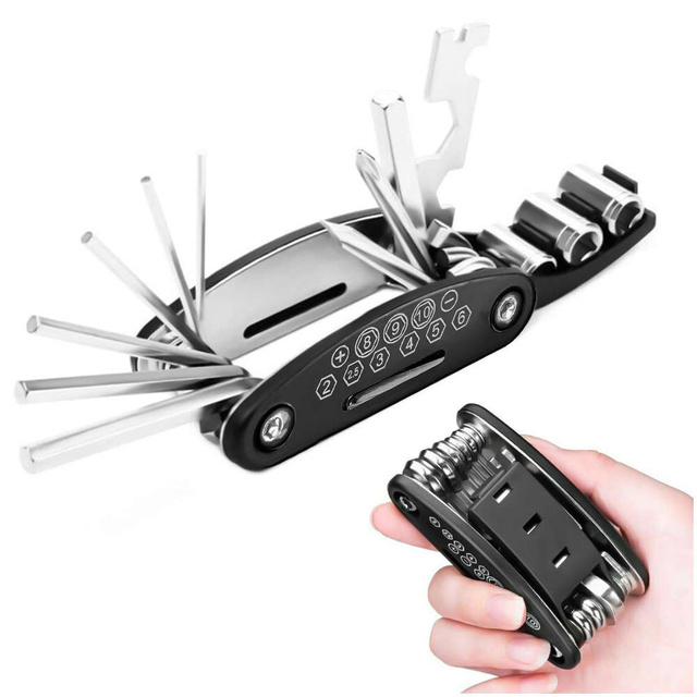 Narzędzia Multitool klucze do wymiany opon Alogy w hulajnodze/ rowerze Zestaw kluczy rowerowych 16w1