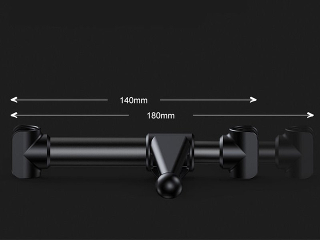 Uchwyt do tabletów smartfonów 4,7 - 12,9" na zagłówek siedzienia czarny