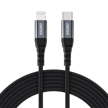 Kabel przewód do iPhone USB-C - Lightning MFi 480Mb/s 3A 3m czarny