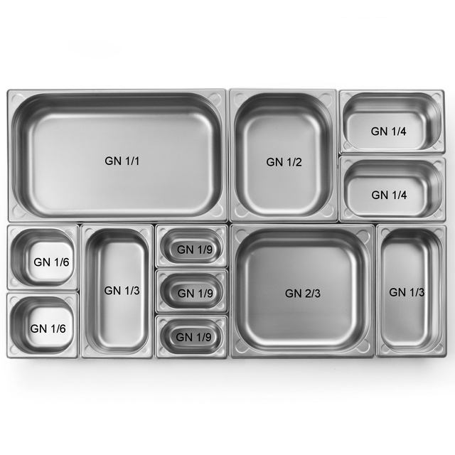 Pojemnik GN 1/4 głębokość 65mm stalowy Kitchen Line - Hendi 806524