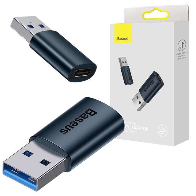 Przejściówka adapter USB 3.1 OTG do USB-C niebieski