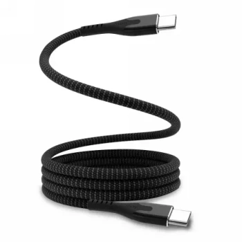 Statik MagStack Pro - kabel USB-C - USB-C 2m, w nylonowym oplocie, zwijany magnetycznie (black)