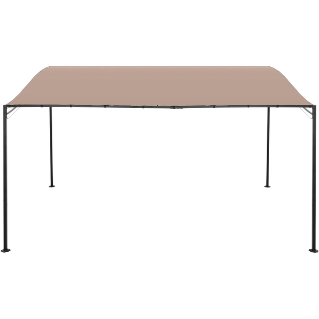 Zadaszenie ogrodowe altana wolnostojąca 4 x 3 x 2.5 m beżowa