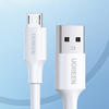 Kabel przewód PVC USB0-A - microUSB 480 Mb/s 0.5m biały