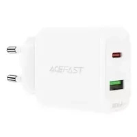 Acefast ładowarka sieciowa USB Typ C / USB 20W, PPS, PD, QC 3.0, AFC, FCP biały (A25 white)