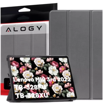 Etui na tablet Lenovo Tab M10 3gen 3 GEN 10.1 2022 TB328FU TB328XU obudowa Case Alogy Book Cover Szare