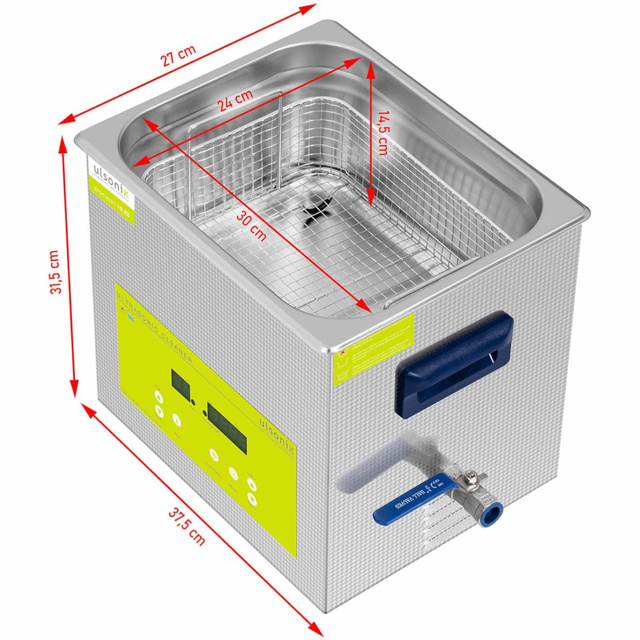 Myjka wanna ultradźwiękowa oczyszczacz LED 10 l 240 W