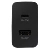 Mała ładowarka sieciowa USB-C 35W USB-A 15W czarna