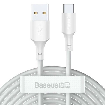 Kabel 1.5m przewód x2 Baseus USB - USB-C Type C PD QC AFC 40W 5A White