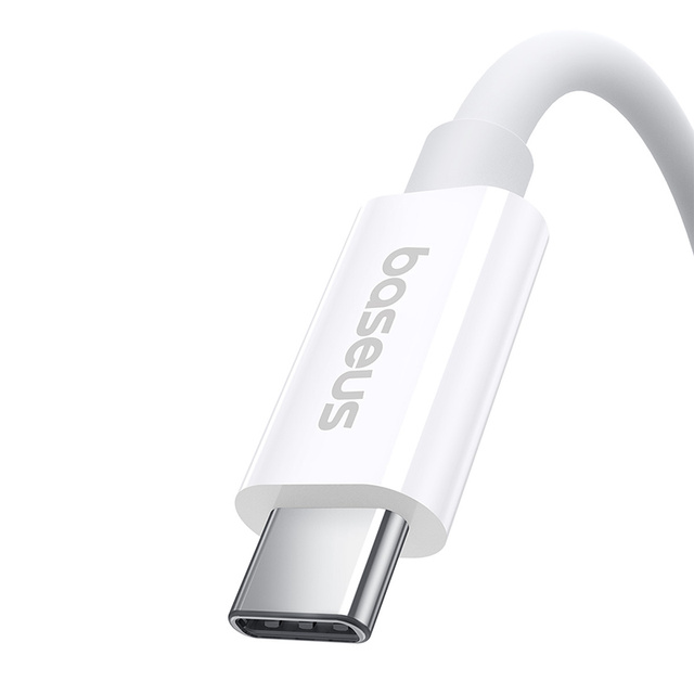 Kabel przewód USB-C - USB-C 240W PD 8K 60Hz 40Gb/s 1m biały