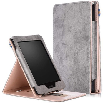 Etui Alogy Slim Leather do Kindle Paperwhite 4 2018/2019 Szare