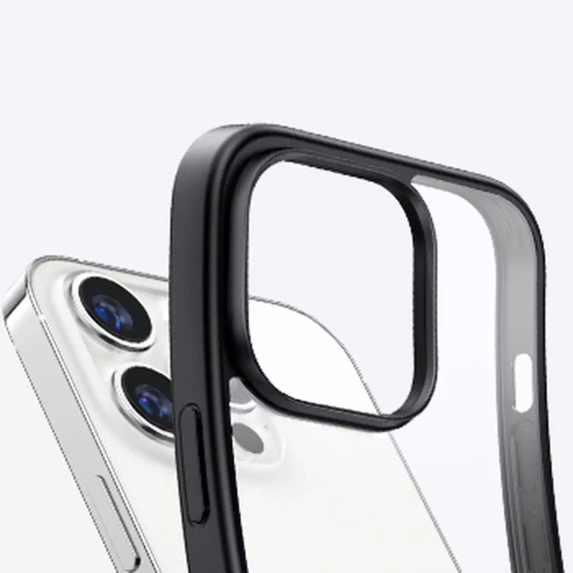 Ugreen LP635 Kickstand Protective Case sztywne etui z żelową ramką i wbudowaną podstawką do iPhone 14 Pro czarny (90926)