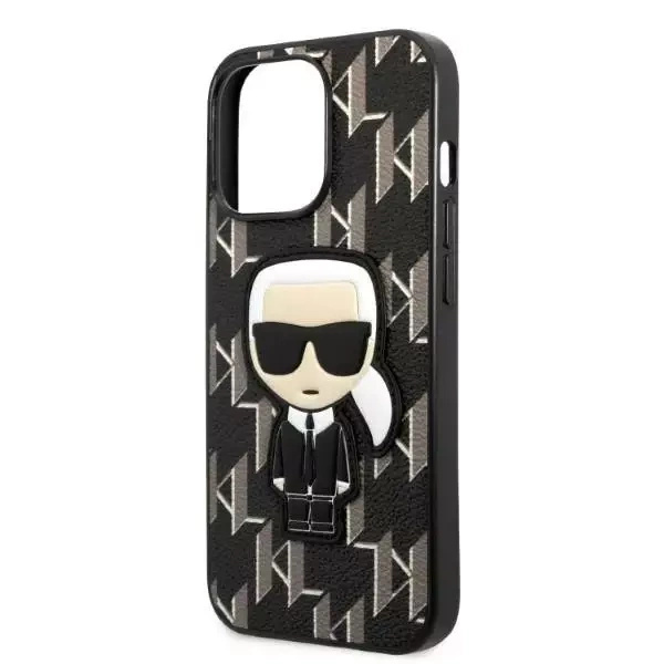 Etui ochronne na telefon Karl Lagerfeld KLHCP13LPMNIKBK do Apple iPhone 13 Pro / 13 6,1" hardcase czarny/black Monogram Ikonik Patch