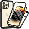 Etui do iPhone 15 Pro Max pancerne obudowa + folia hydrożelowa Case Defense 360 Pro Alogy czarne