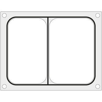 Matryca forma do zgrzewarki CAS CDS-01 na tackę dwudzielną 227x178 mm - Hendi 805398