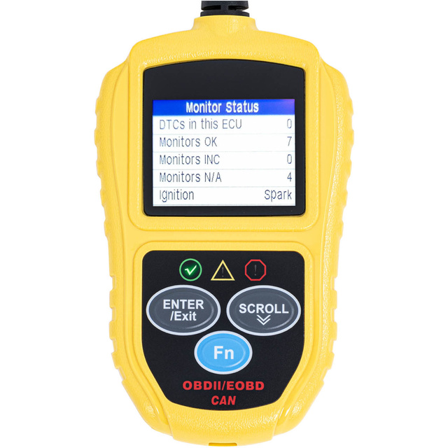 Tester skaner diagnostyczny do samochodów OBD2 8-18 V VIN / ID / CVN / PCM / ECU