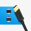 Adapter przejściówka kabel OTG z USB 3.0 na USB-C - czarny