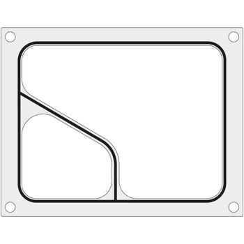 Matryca forma do zgrzewarek MCS na tackę dwudzielną COLT 227x178 mm - Hendi 805510