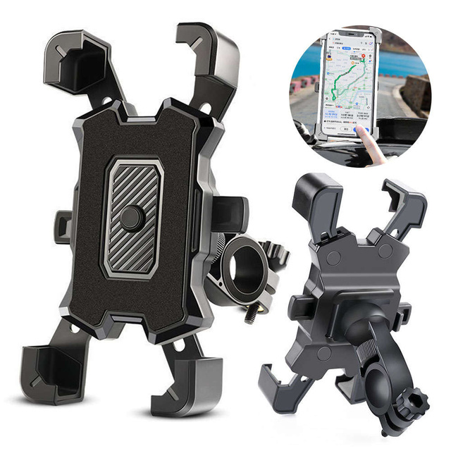 Uchwyt rowerowy Alogy One Touch Bike Holder do telefonu 4.5-7" na kierownicę na rower motocykl hulajnogę Czarny