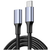 Kabel przedłużacz przedłużka USB-C typ C 3.1 Gen2 Thunderbolt 100W PD 10Gbs 4K 2M Adapter przewód nylon oplot mocny